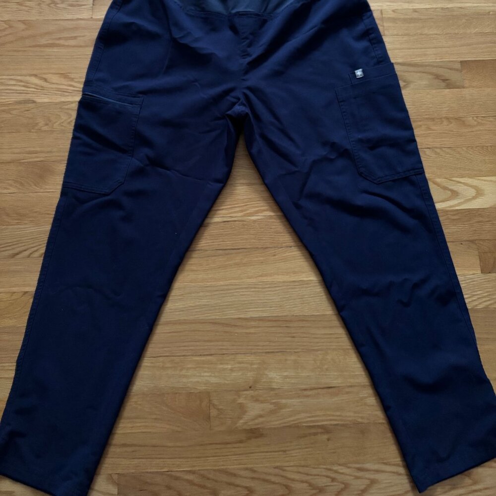 Figs Maternity Scrub Bottom- Large Petite Navy